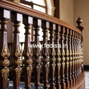 Stylish Brass Wood Balcony Decor Ideas No-2154