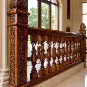 Luxury Brass Wood Railings for Interior No-2163