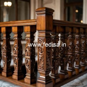 Elegant Brass Wood Handrails for Stairs No-2174
