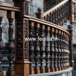 Modern Brass Wood Staircase Inspiration No-2180