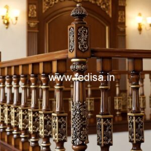 Beautiful Brass Wood Railings Collection No-2200