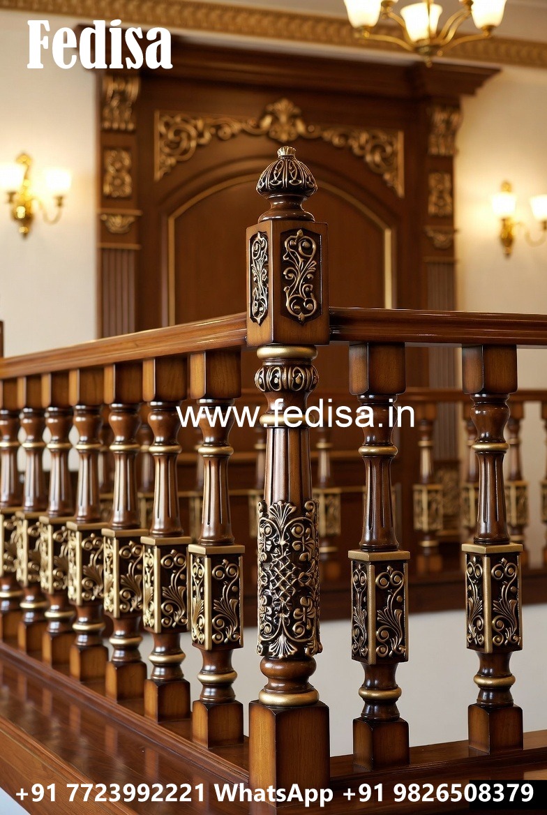 Beautiful Brass Wood Railings Collection No-2200