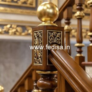 Decorative Brass Wood Handrails for Home No-2205