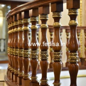 Brass Wood Staircase Railings for Dream Homes No-2207
