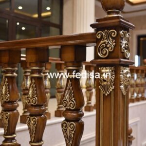 Decorative Brass Wood Staircase Decor Collection No-2225