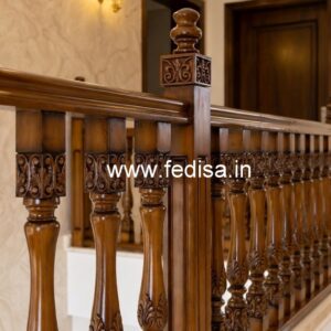 Modern Brass Wood Balcony Design Ideas 2033 No-2233