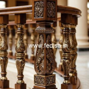 Modern Brass Wood Fence Design Inspiration No-2239
