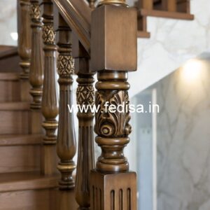 Brass Wood Stair Railings with Premium Finish No-2244