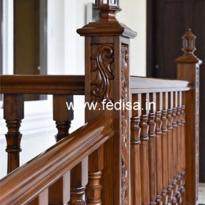 Modern Brass Wood Balcony Decor Collection No-2245