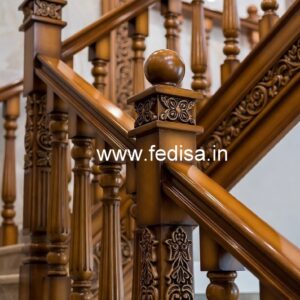 Luxury Brass Wood Balcony Decor Ideas No-2256