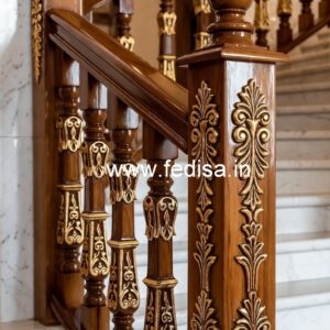 Decorative Brass Wood Railings for Interior Decor No-2261