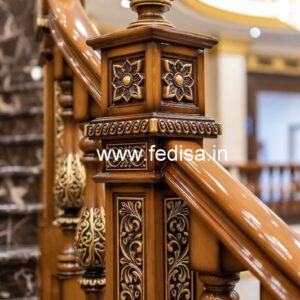 Luxury Brass Wood Fence with Elegant Style No-2279