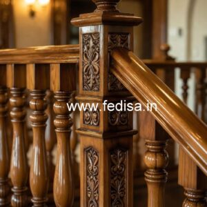 Luxury Brass Wood Balcony Decor Trends 2033 No-2297