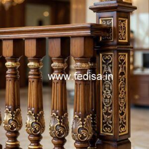 Premium Brass Wood Balcony Design Inspiration No-2300