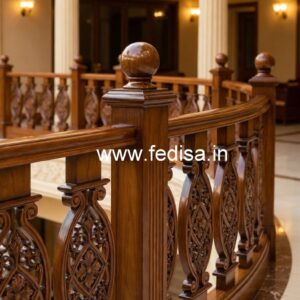Luxury Brass Wood Balcony Railings Collection No-2303