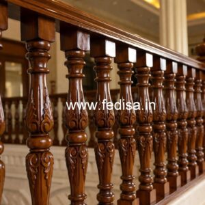 Elegant Brass Wood Fence with Modern Finish No-2309