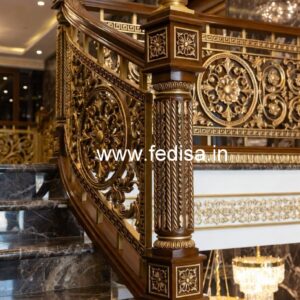 Decorative Brass Wood Fence Design Collection No-2334