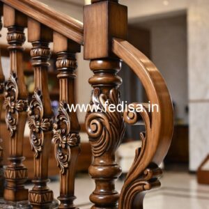 Elegant Brass Wood Balcony Decor Inspiration No-2350