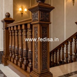 Premium Brass Wood Railings with Elegant Finish No-2351