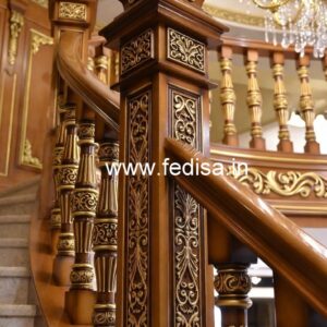 Premium Brass Wood Balcony Design Collection No-2357