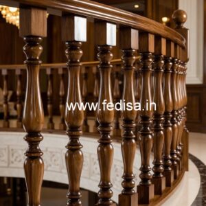 Decorative Brass Wood Railings for Modern Staircase No-2364