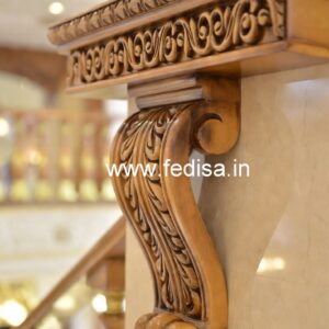 Luxury Brass Wood Balcony Collection with Glass No-2371