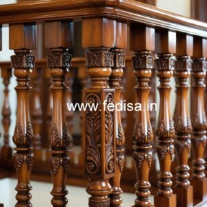 Elegant Brass Wood Handrail Design Inspiration No-2398