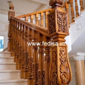 Stylish Brass and Wood Railing Ideas No-2403
