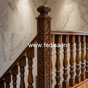 Stylish Brass Wood Handrail Ideas No-2413