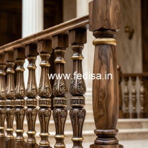 Brass Wood Railings for Contemporary Homes No-2433