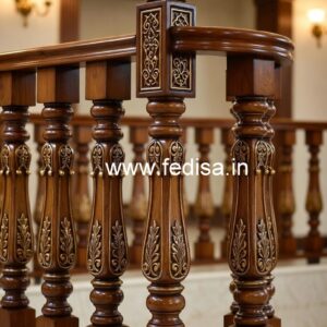 Luxury Brass Wood Railings for Interior No-2463