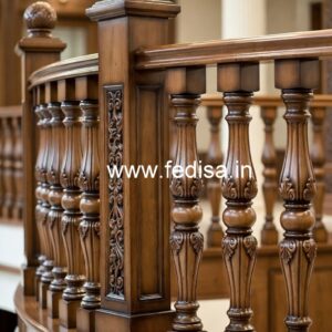 Brass Wood Balcony Handrail Inspiration No-2464