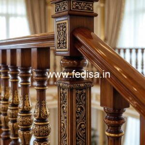 Brass Wood Staircase Banister Collection No-2472