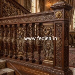 Beautiful Brass Wood Railings Collection No-2500