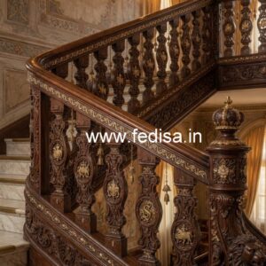 Decorative Brass Wood Handrails for Home No-2505