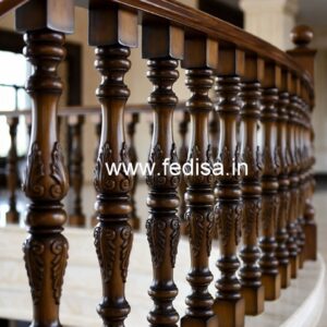 Modern Brass Wood Fence with Contemporary Style No-2508