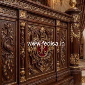 Stylish Brass Wood Interior Railings Inspiration No-2511