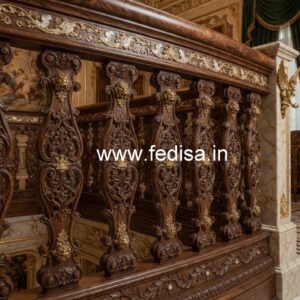 Decorative Brass Wood Balcony Decor Inspiration No-2520