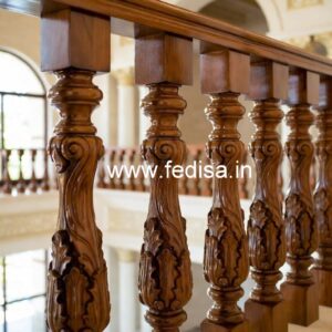 Luxury Brass Wood Railings for Balcony Design No-2550