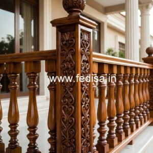 Luxury Brass Wood Balcony Decor Ideas No-2556