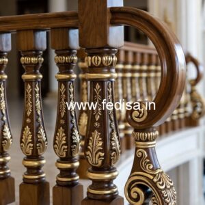 Modern Brass Wood Staircase Collection 2034 No-2560