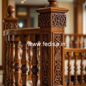 Stylish Brass Wood Balcony Fence Collection No-2563