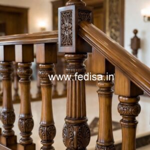 Decorative Brass Wood Interior Railings Collection No-2578