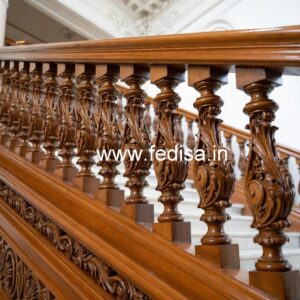 Premium Brass Wood Stair Fence Inspiration No-2587