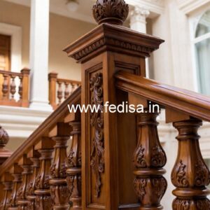 Luxury Brass Wood Balcony Decor Trends 2034 No-2597