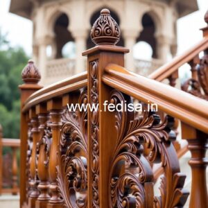 Luxury Brass Wood Balcony Railings Collection No-2603