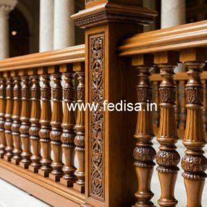 Premium Brass Wood Balcony Fence Trends No-2606