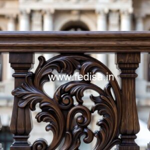 Modern Brass Wood Railings with Premium Style No-2612