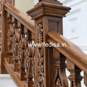 Premium Brass Wood Fence Design for Villas No-2615