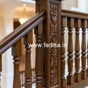 Luxury Brass Wood Staircase Design Inspiration No-2623